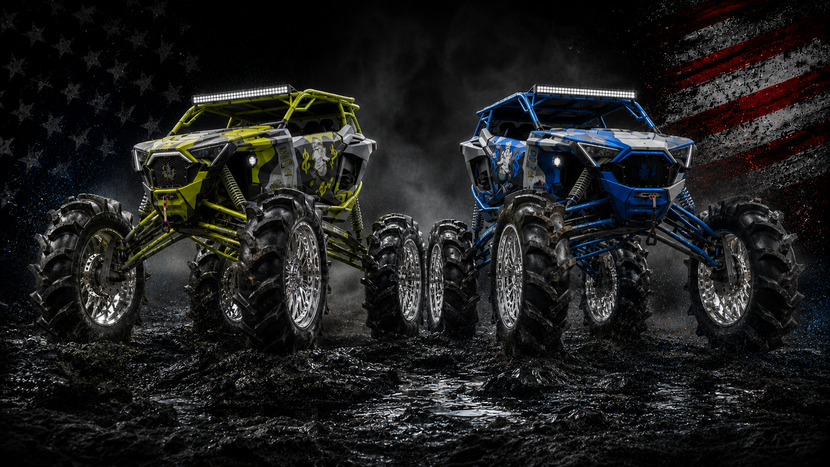Custom side-by-side on the trail